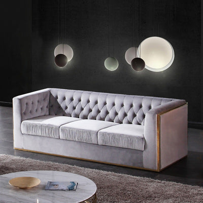 Lecce Velvet Sofa 86.61"D