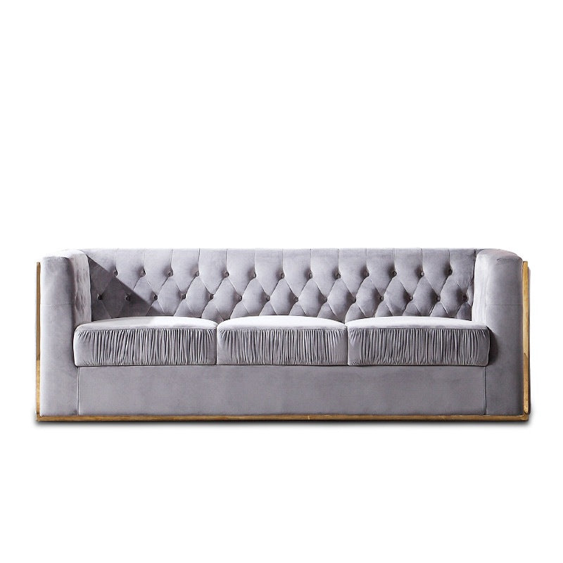 Lecce Velvet Sofa 86.61"D