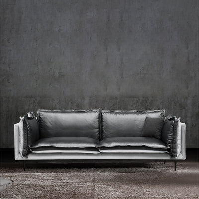 Lecce Microfiber Leather Sofa 90.55"D
