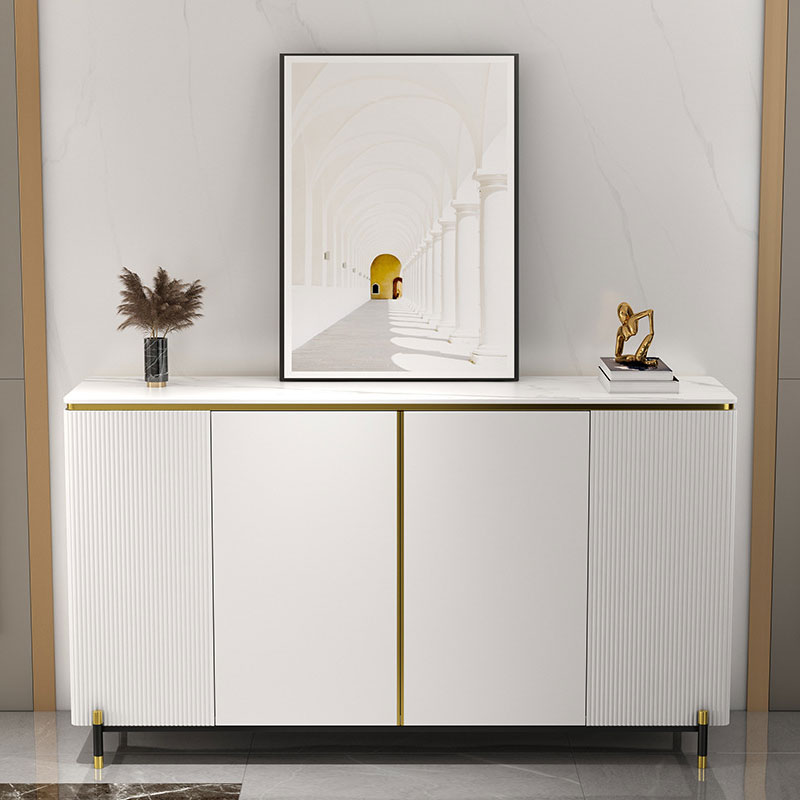 Frosinone White Slate Sideboard 59.06"D