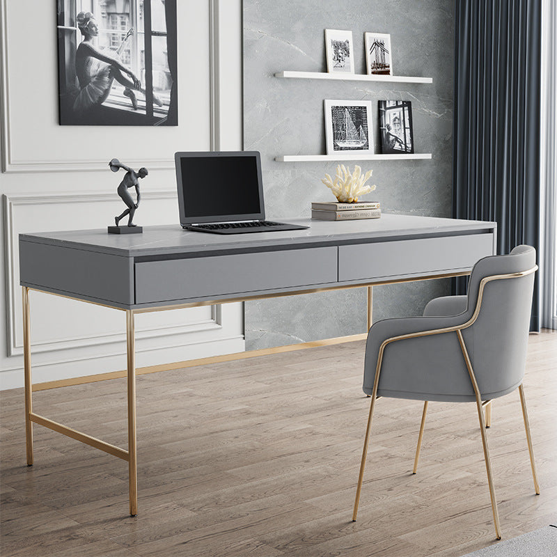 Caltanissett Grey Slate Desk 47.24"D