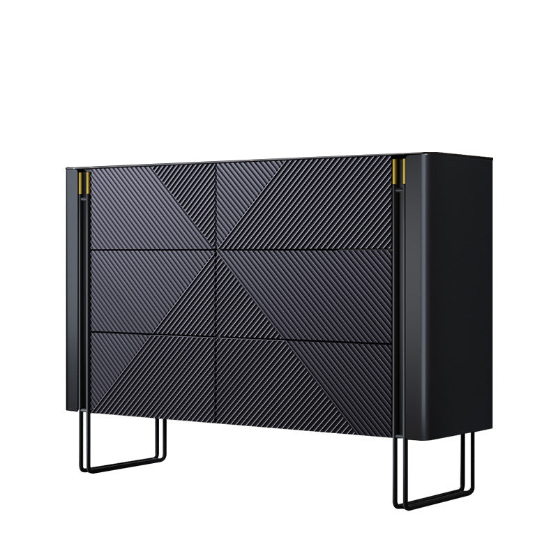 Pistoia Black Solid Wood Dresser 47.24"D