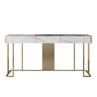 Ivrea White Slate Desk 47.24"D