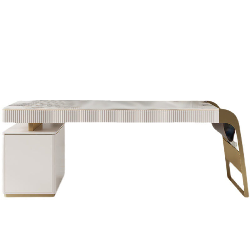 Cinisi White Slate Desk 62.99"D