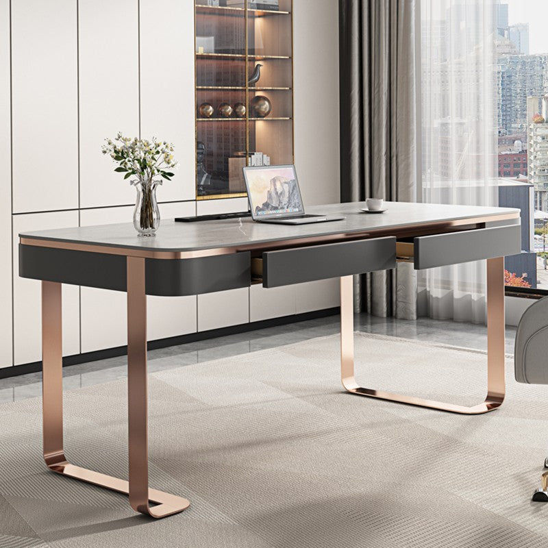 Caltanissett Grey Slate Desk 47.24"D