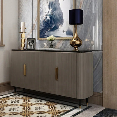 Frosinone Grey Solid Wood Sideboard 47.24"D
