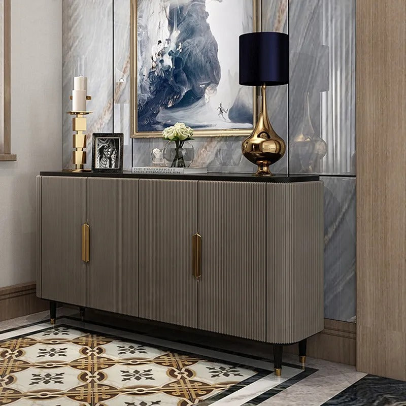 Frosinone Grey Solid Wood Sideboard 47.24"D