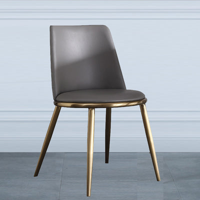Lodi Grey Artificial Leather Plated Chairs 18.90"D (with 2 chairs)