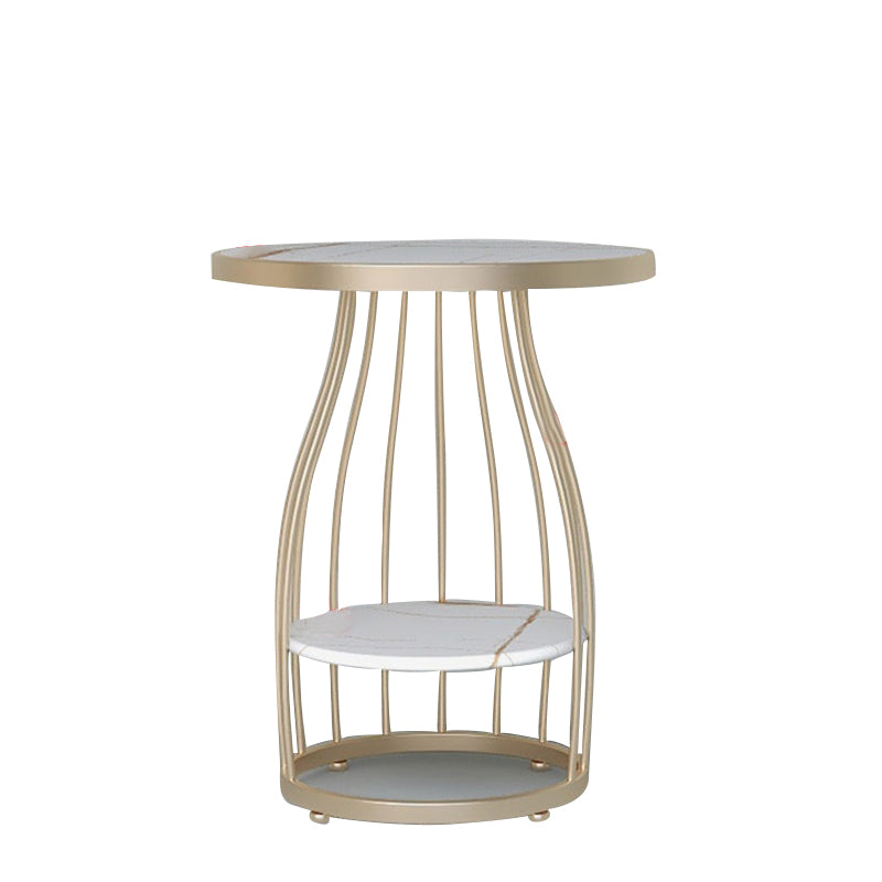 Panama Marble Side Table 19.68"D