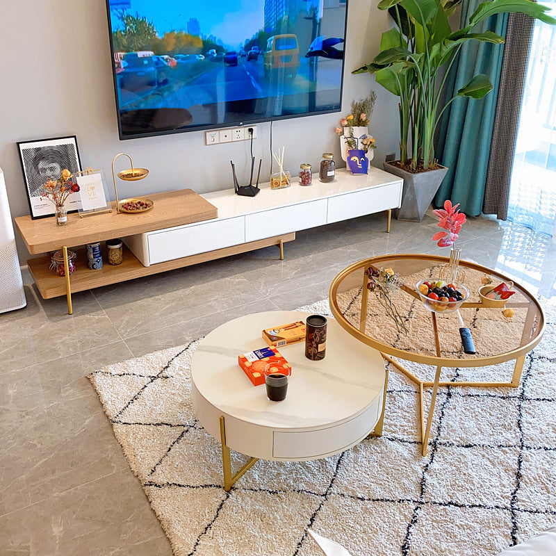 Battipaglia Slate TV Stand 15.74"D