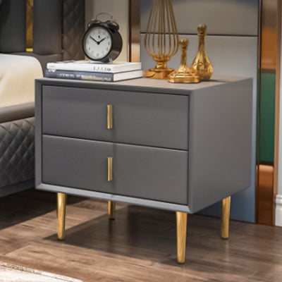 Varese Grey Solid Wood Nightstand 19.68''D