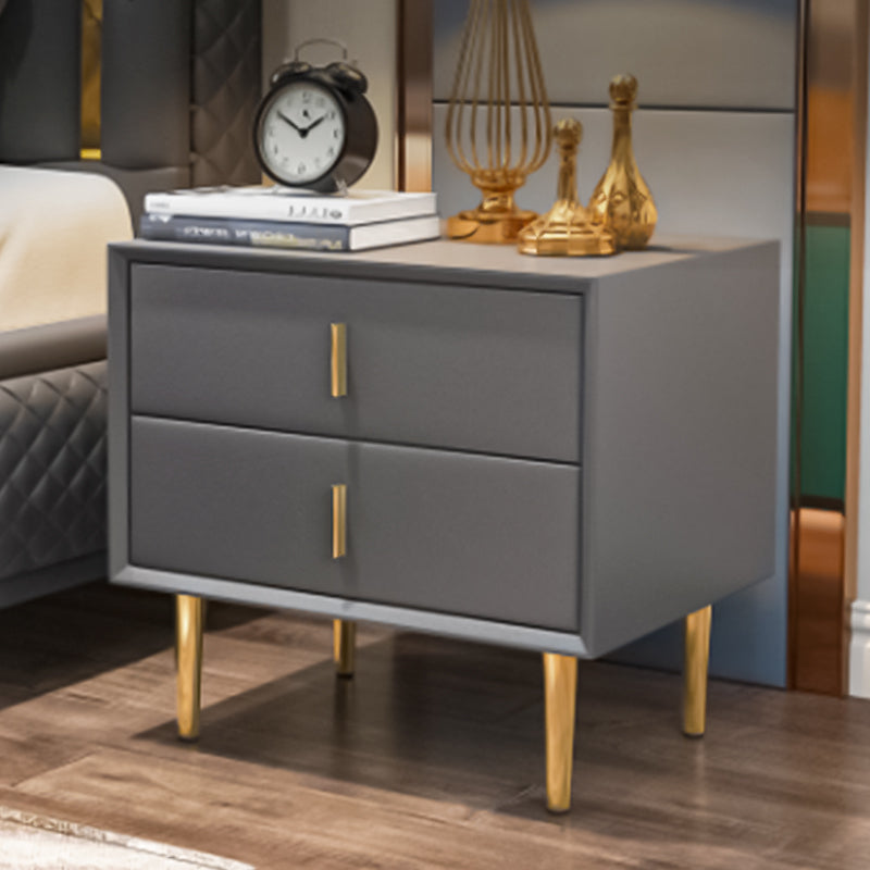 Varese Grey Solid Wood Nightstand 19.68&