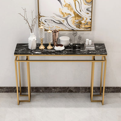 Sant'Antimo Black Marble Console Table 47.24"D