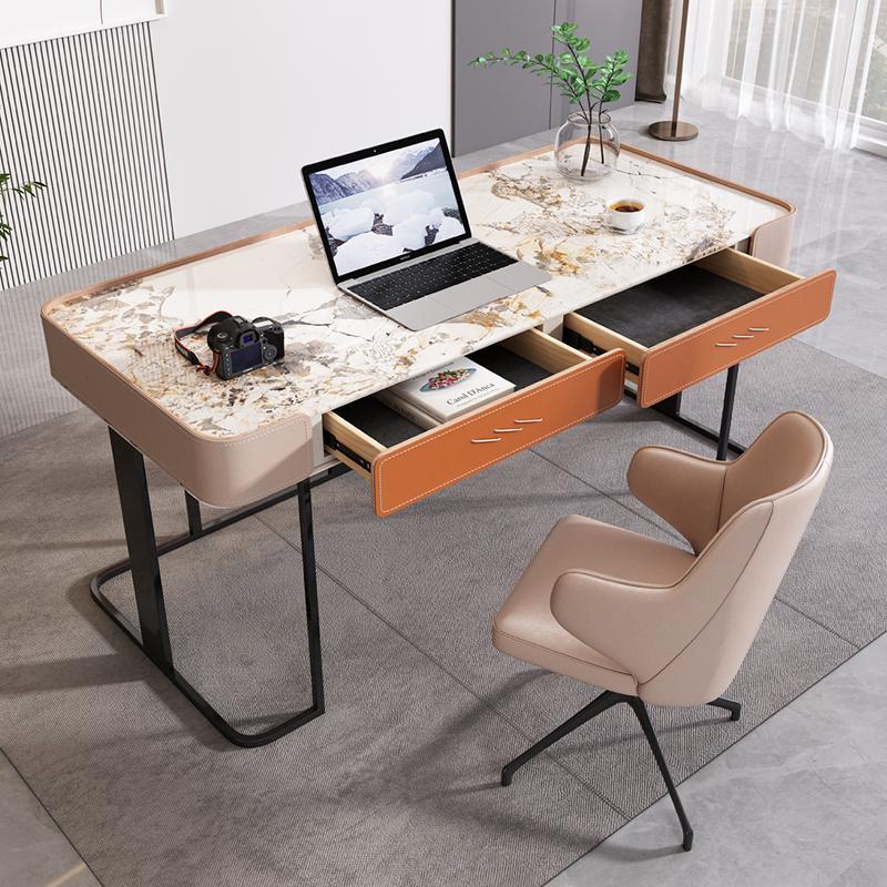 Imola Orange Slate Desk 47.24"D