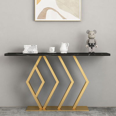  Sarcedo White Marble Console Table 47.24"D
