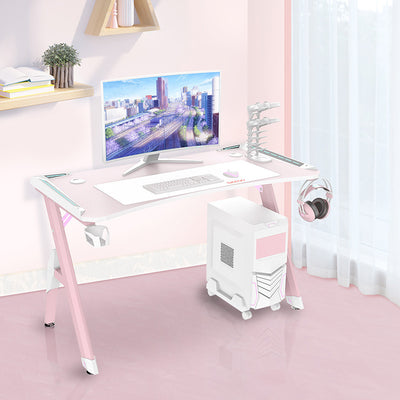 Asti Pink Stainless Steel Gaming Table 55.12"D