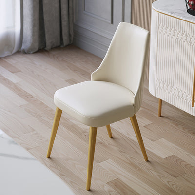Oristano Leather Dining Chairs 17.71"D  (with 2 chairs)
