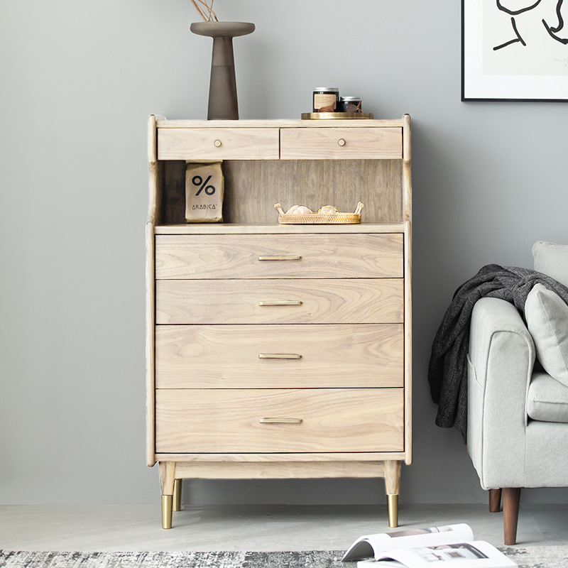 Savona Walnut Oak Dresser 27.56"D