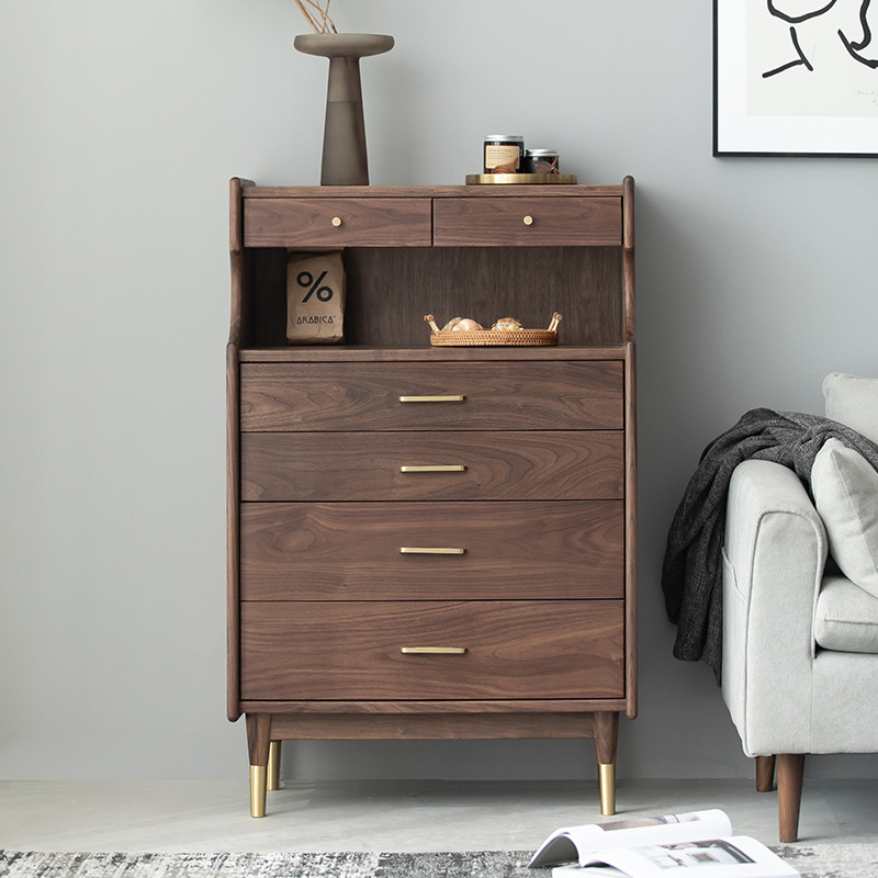 Savona Walnut Oak Dresser 27.56"D