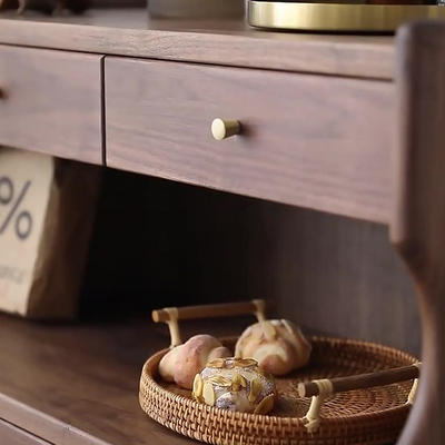 Savona Walnut Oak Dresser 27.56"D