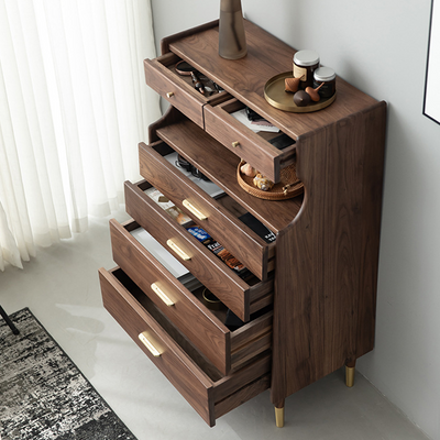 Savona Walnut Oak Dresser 27.56"D