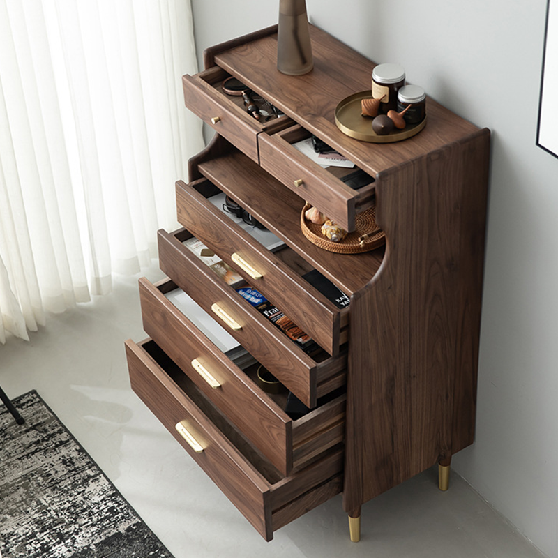 Savona Walnut Oak Dresser 27.56"D