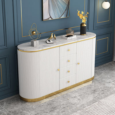 Trevigio White Marble Dresser 59.06"D