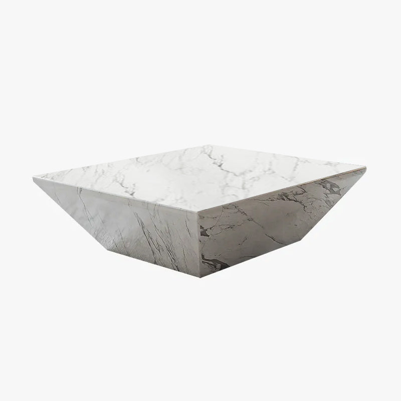 Segrate White Marble Coffee Table 31.50"D