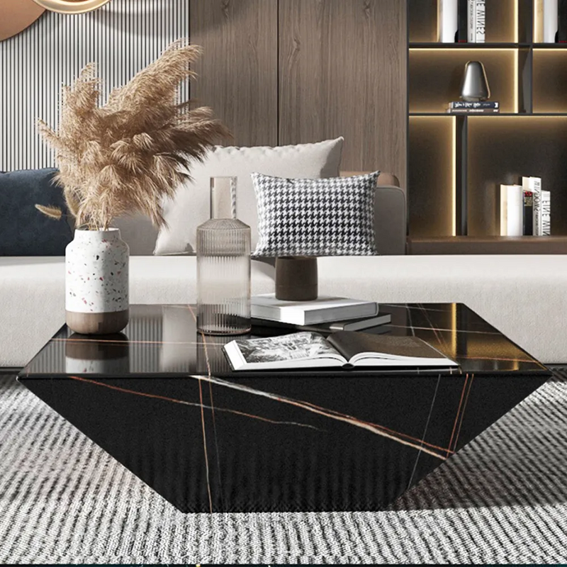Segrate White Marble Coffee Table 31.50"D