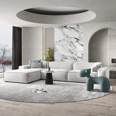 Cattolica Grey Technology Cloth 137.01"D (Left Lounge)