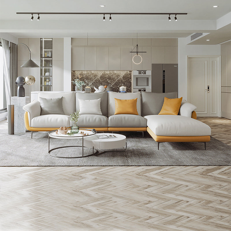 Cattolica Orange Technology Cloth 138.19"D (Left Lounge)