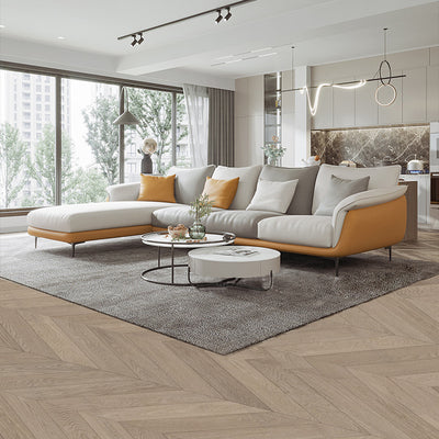 Cattolica Orange Technology Cloth 138.19"D (Left Lounge)
