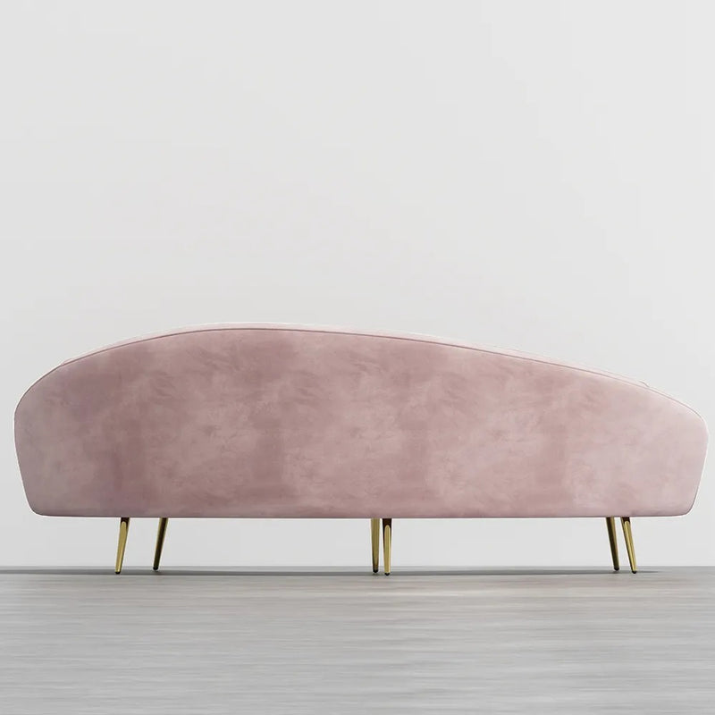 Aosta Orange Velvet Sofa 62.99"D