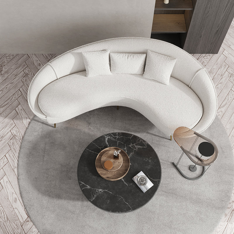 Aosta Orange Velvet Sofa 62.99"D