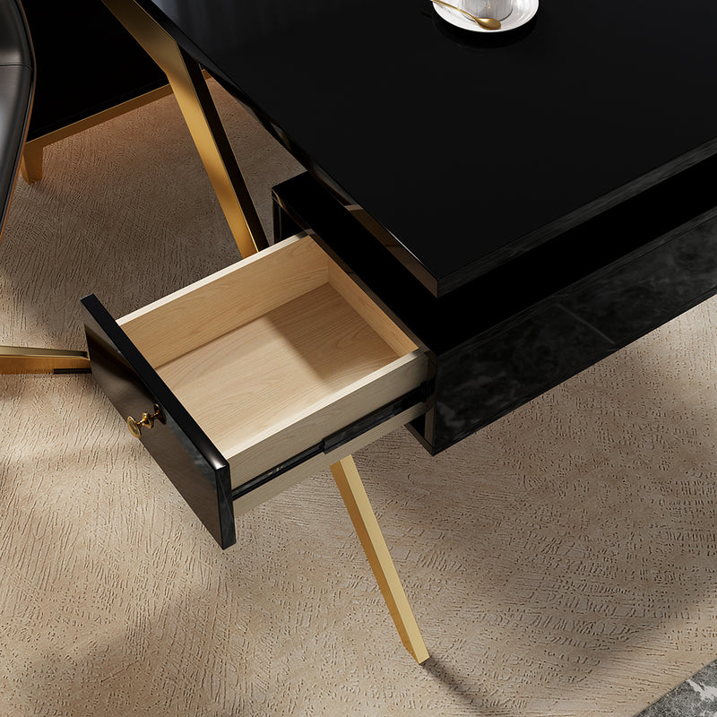 Tivoli White Slate Desk 55.12"D