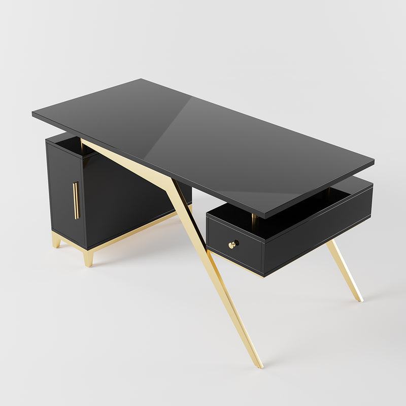 Tivoli White Slate Desk 55.12"D