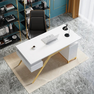 Tivoli White Slate Desk 55.12"D