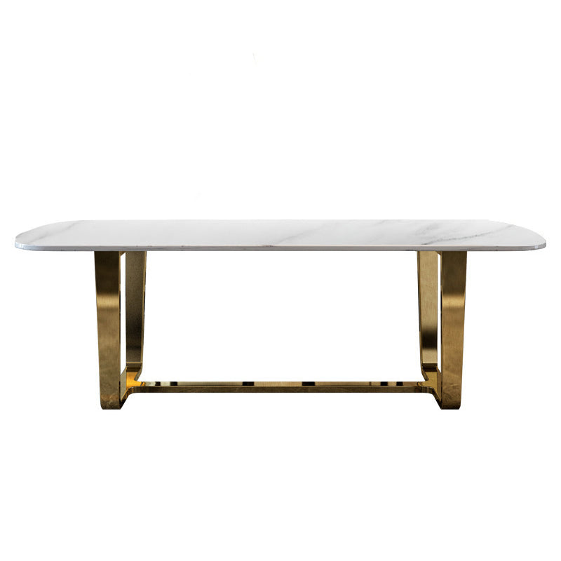 La Spezia White Slate Dining Table  62.99"D