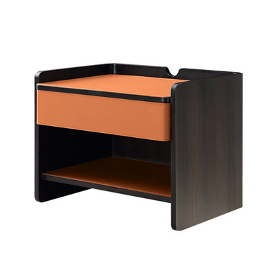 Centro Grey Solid Wood Nightstand 22.83"D