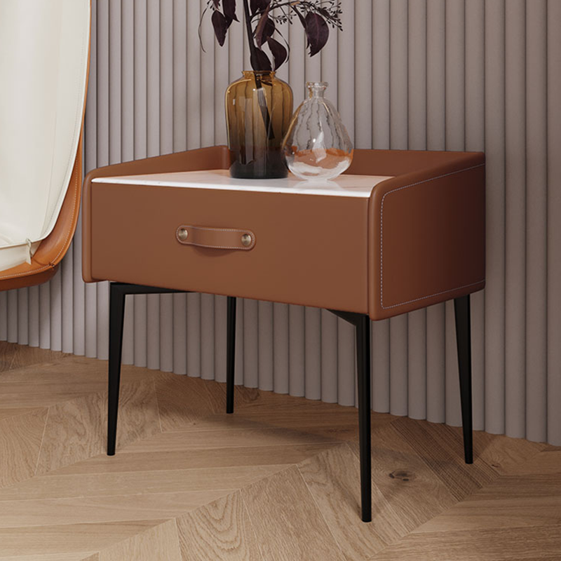Centro Orange Slate Nightstand 19.69"D