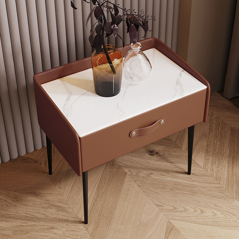 Centro Orange Slate Nightstand 19.69"D