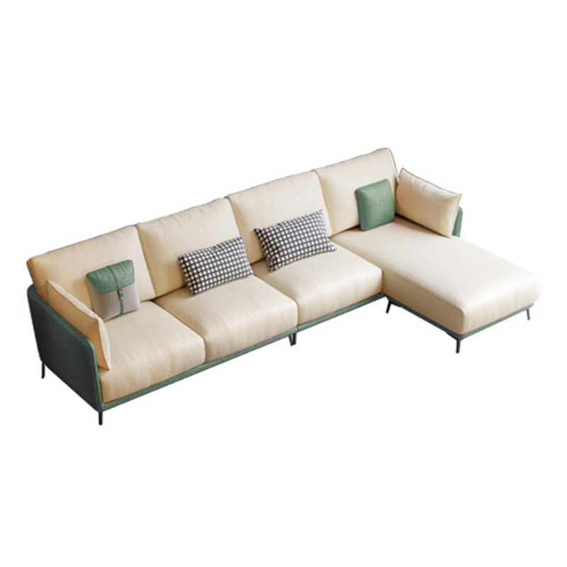 Rovigo Microfiber Leather Sofa 93.7"D+66.93"D (Left Lounge)