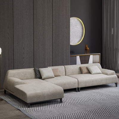 Rovigo Microfiber Leather Sofa 104.33"D+70.87"D (Right Lounge)