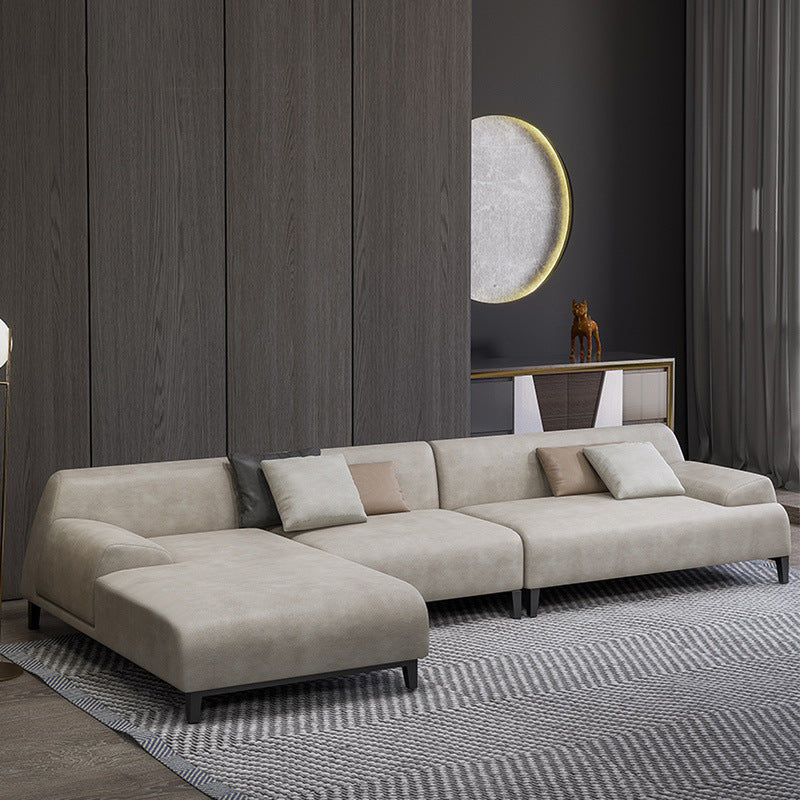 Rovigo Microfiber Leather Sofa 104.33"D+70.87"D (Right Lounge)