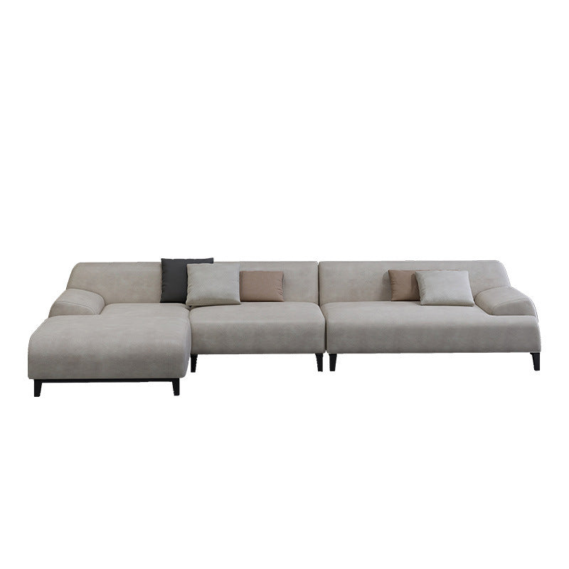 Rovigo Microfiber Leather Sofa 104.33"D+70.87"D (Right Lounge)