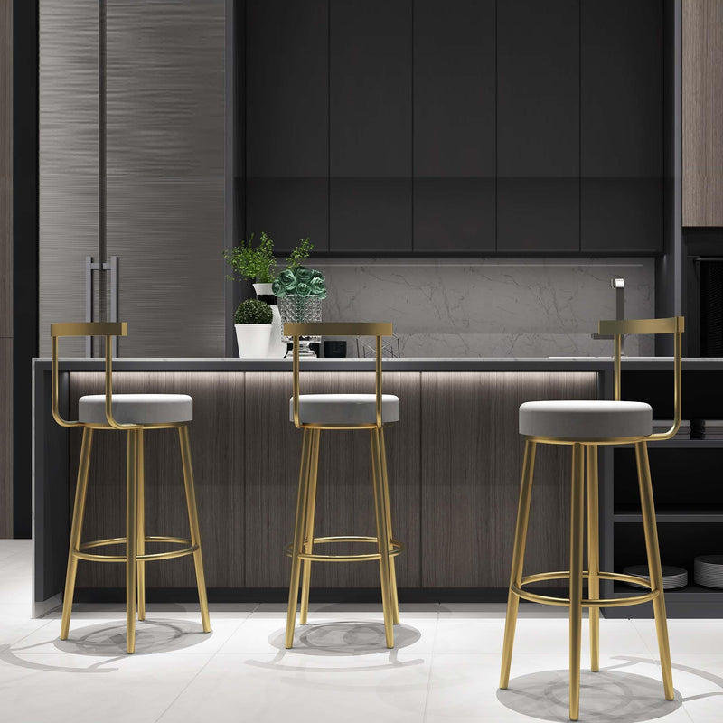 Belluno Golden Bar Chair 33.86"H