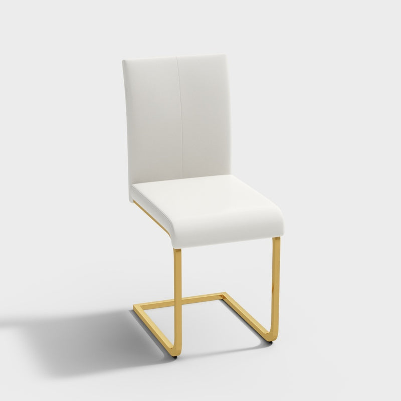 Gioia Tauro Leather Dining Chair 15.75"D (With 2 Chairs)