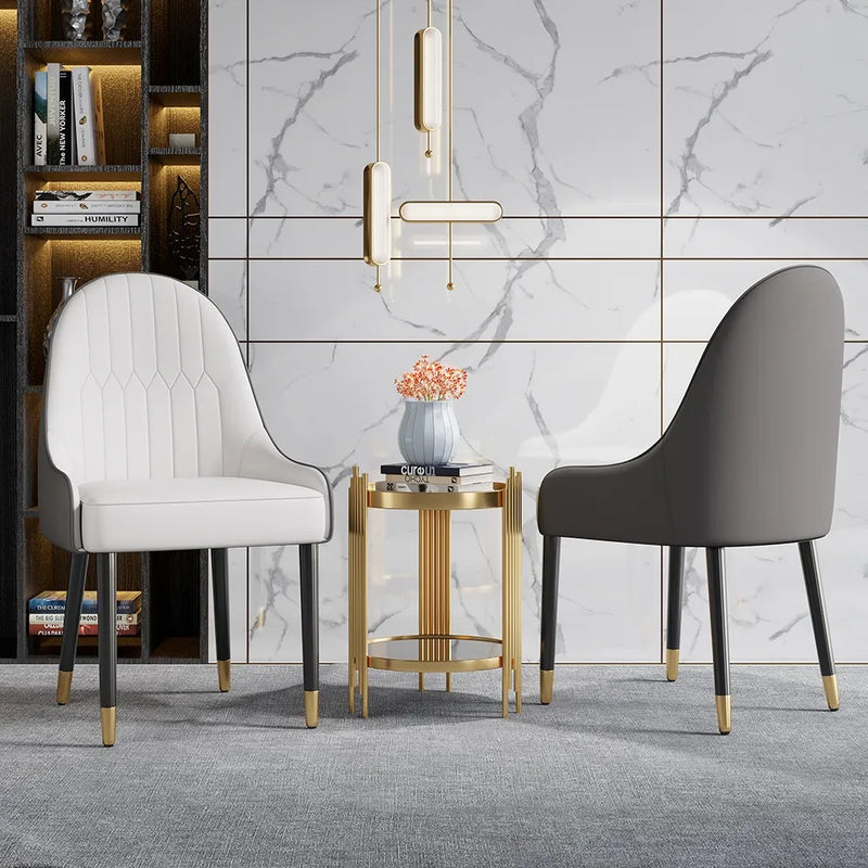 Gioia Tauro Leather Dining Chair 20.87"D (With 2 Chairs)