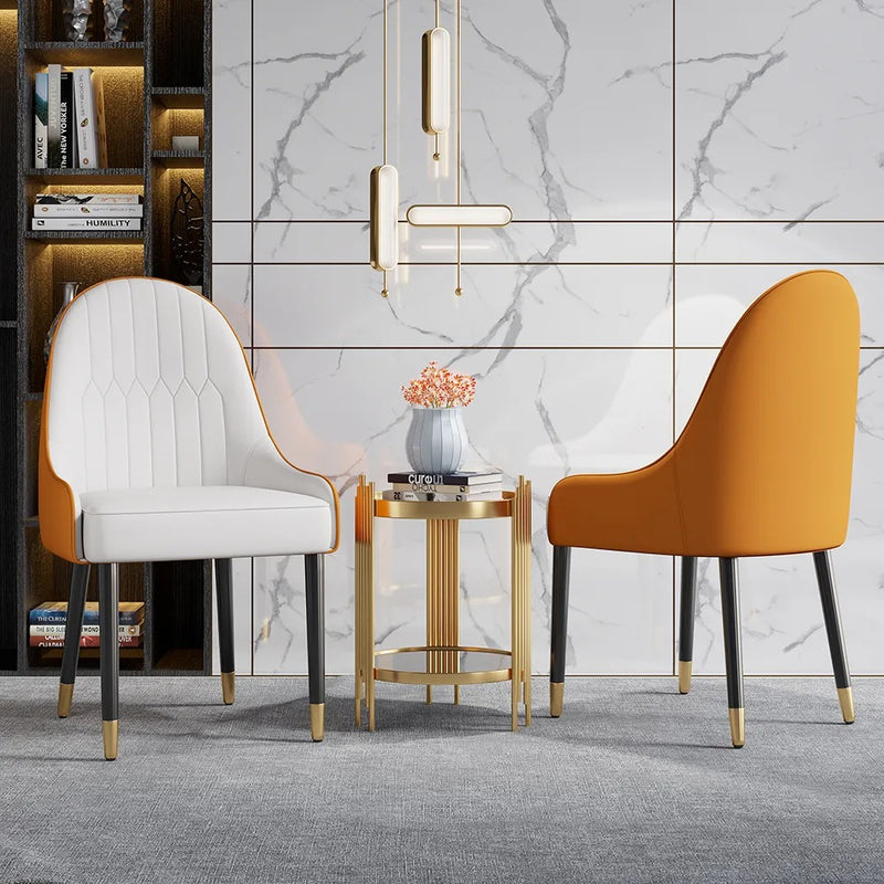 Gioia Tauro Leather Dining Chair 20.87"D (With 2 Chairs)