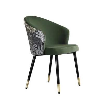 Gioia Tauro Velvet Dining Chair 17.32"D (With 2 Chairs)